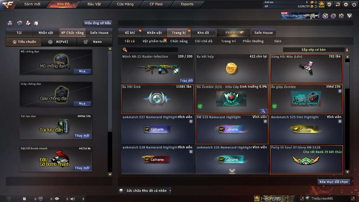 shop acc cf uy tin gia re